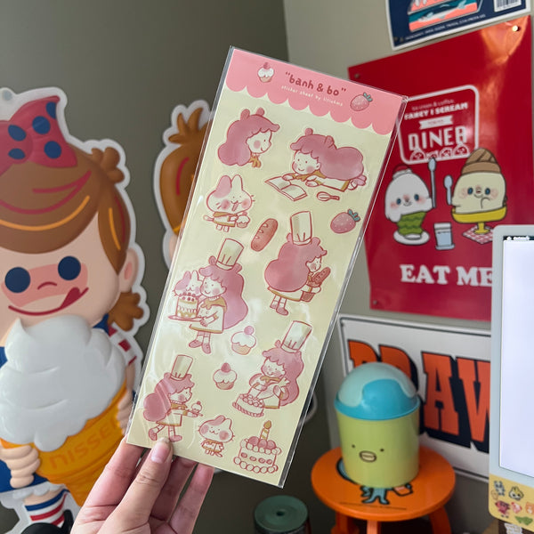 Banh & Bo Sticker Sheet