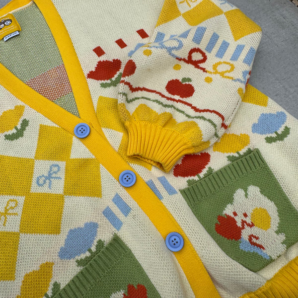 Kitsch Grandma Chunky Knit Cardigan