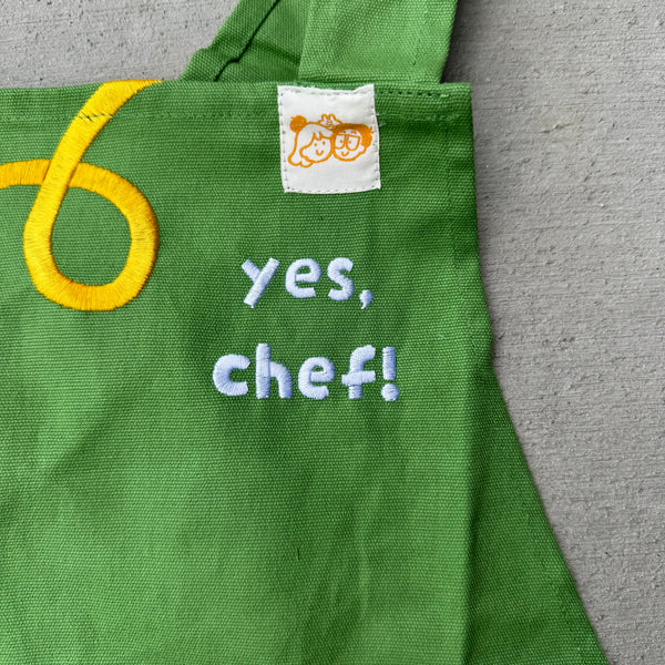 "Yes, chef!" Bakery Pinafore Apron