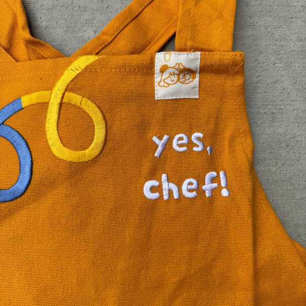 "Yes, chef!" Produce Pinafore Apron