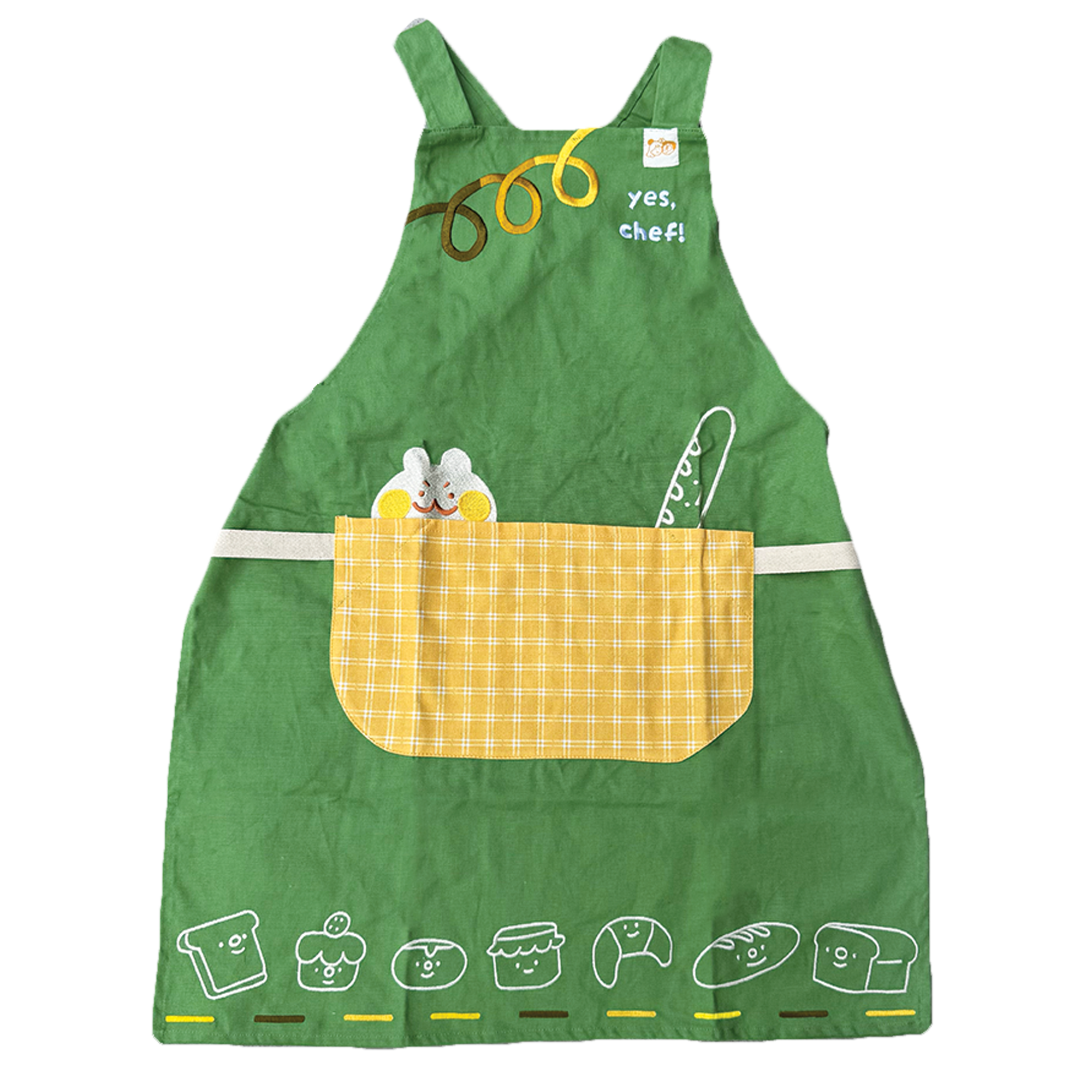 "Yes, chef!" Bakery Pinafore Apron