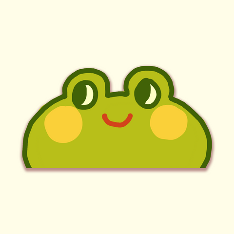 Forg the Frog Peeker Sticker