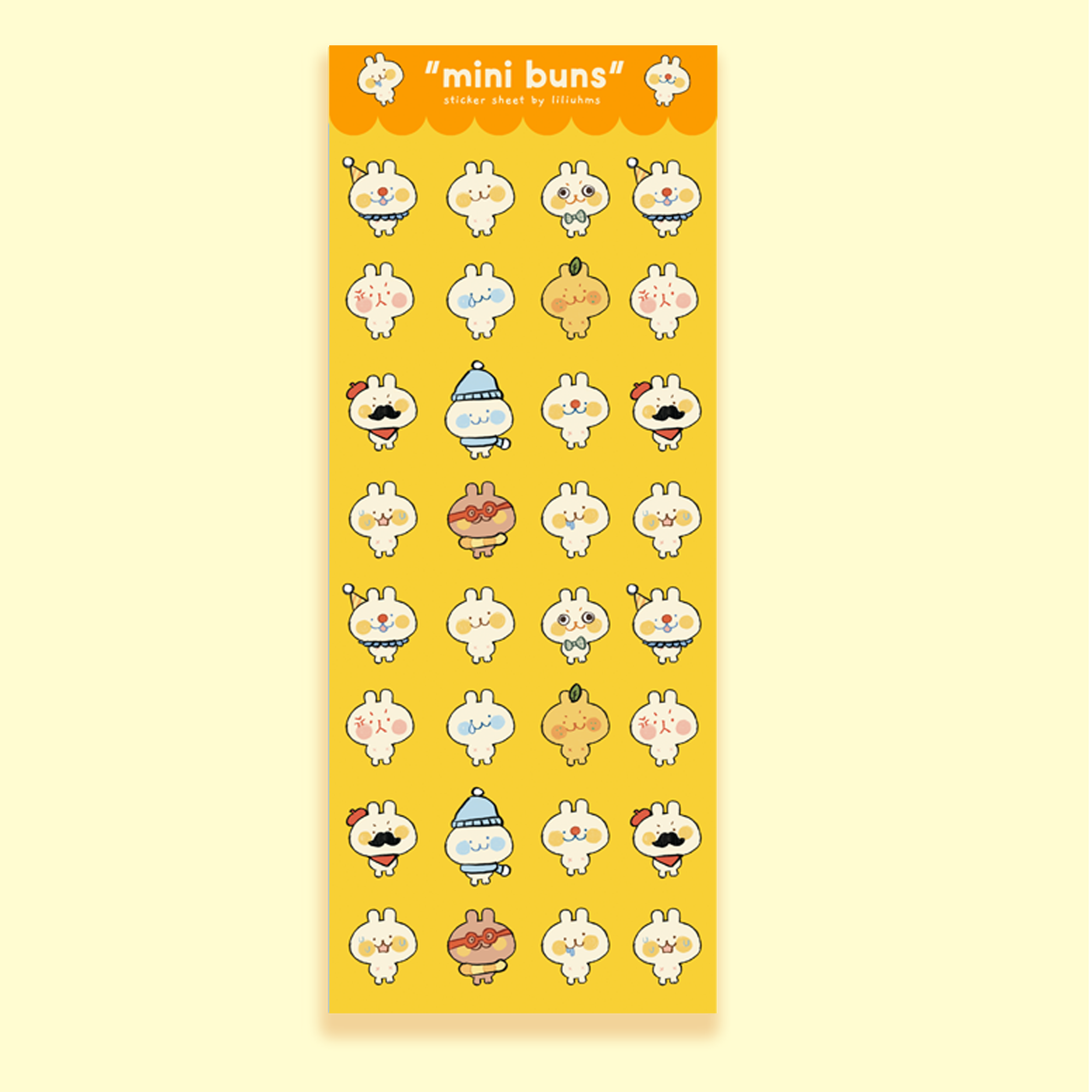 Mini Buns Sticker Sheet