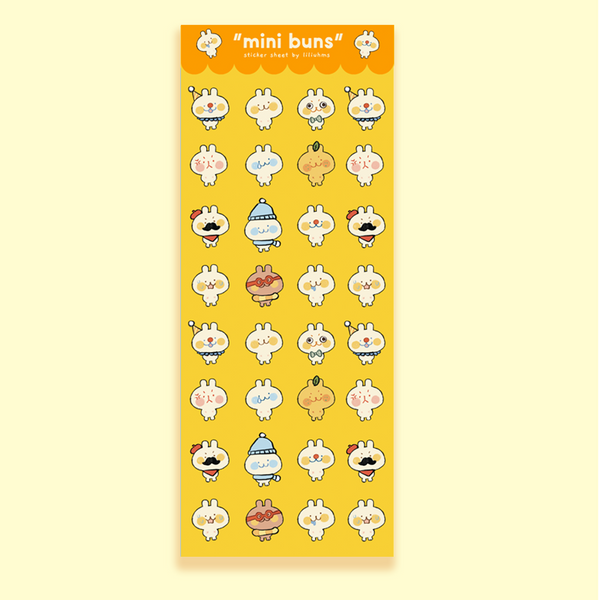 Mini Buns Sticker Sheet