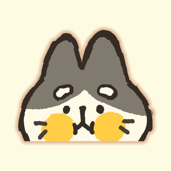 Chovy the Cat Peeker Sticker