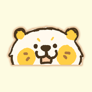Sunny Otter Peeker Sticker