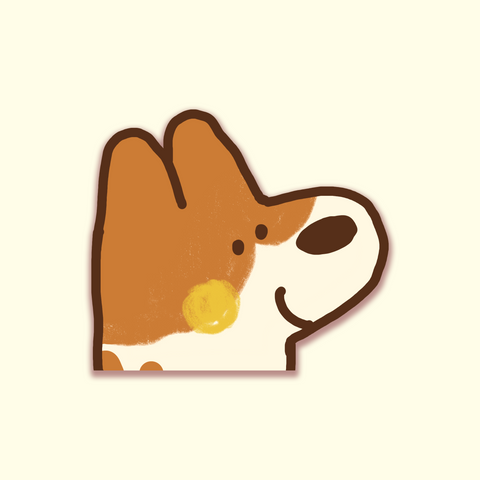 Roscoe Peeker Sticker