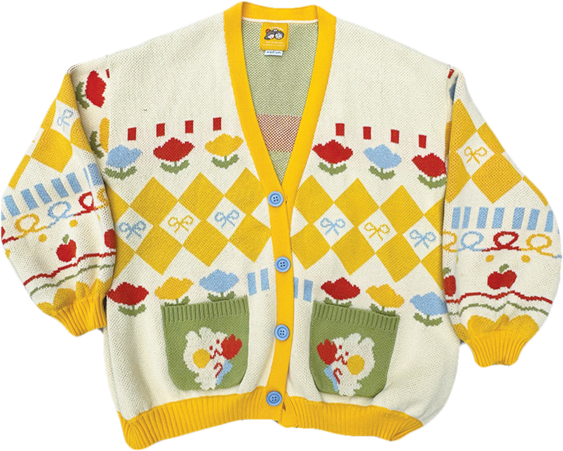 Kitsch Grandma Chunky Knit Cardigan